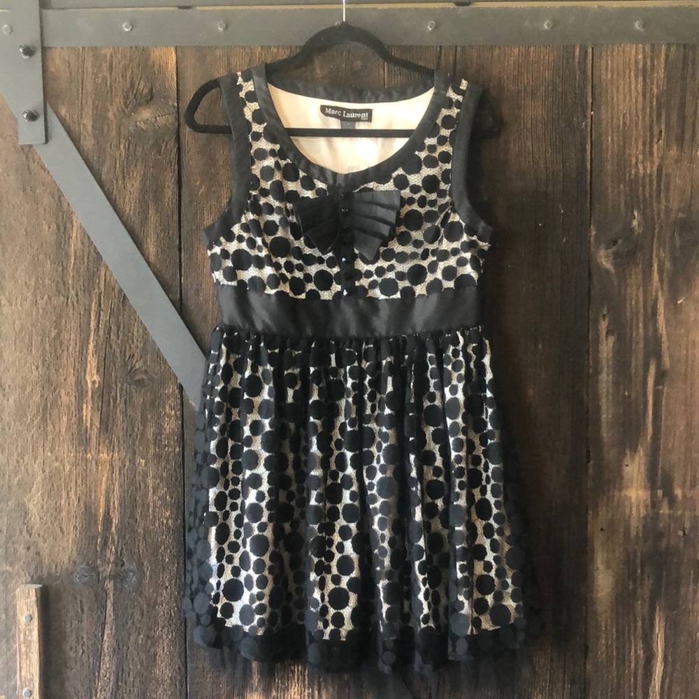 Marc Laurent- Vintage Black Cocktail Dress
